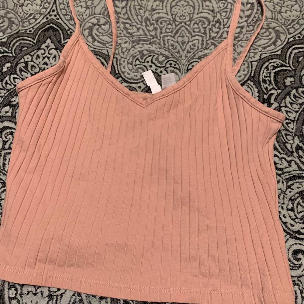 h&m pink tank top